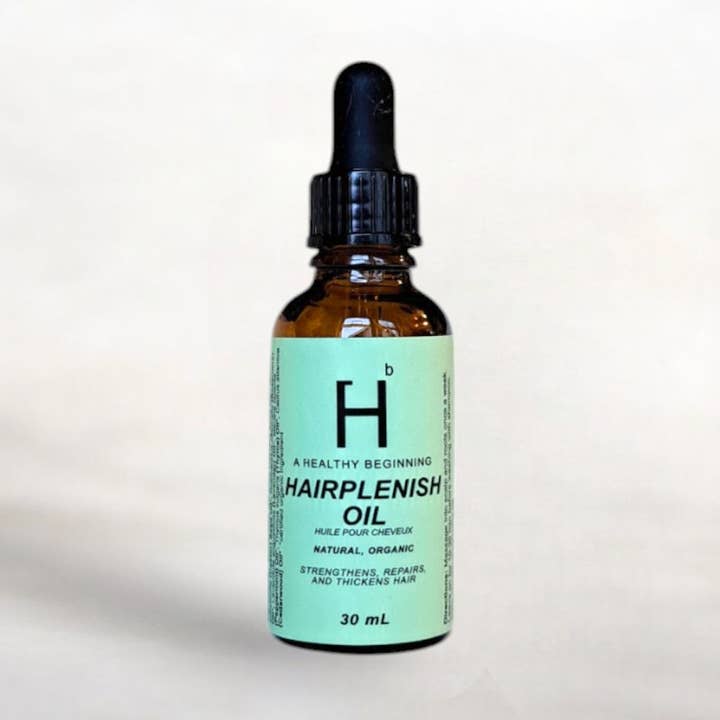 Huile Hairplenish pour la vente par A Healthy Beginning