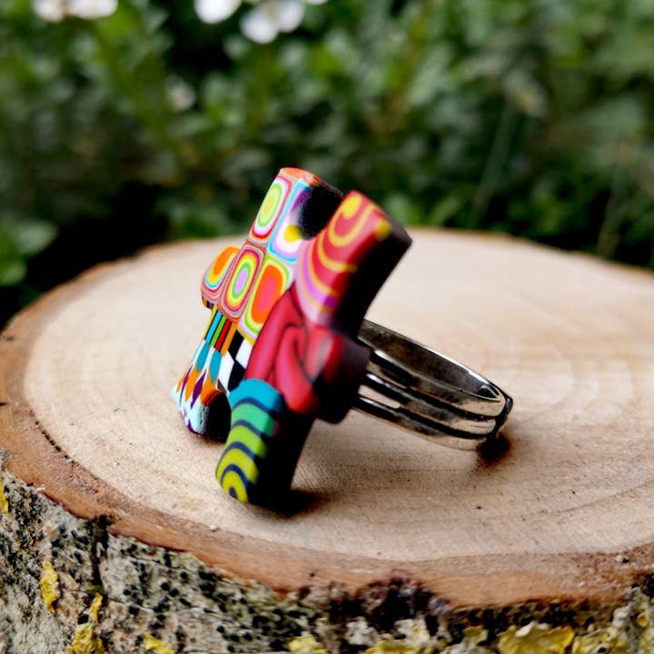 LIZ CREATIONS - Wholesale Cocktail/Statement Ring - Puzzle ring