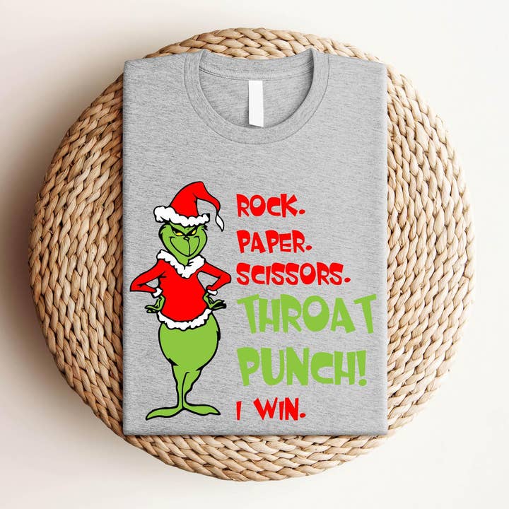 TheKingShirt - Wholesale Graphic Sweatshirt - Women's - Grinchmas Retro Movie Shirt, Matching Christmas Tee3