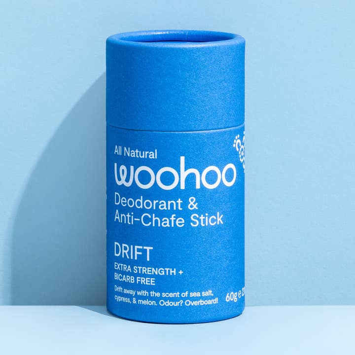 Woohoo Body - Wholesale Deodorant – Unisex - Woohoo Natural Deodorant & Anti-Chafe Stick (Drift) 60g0