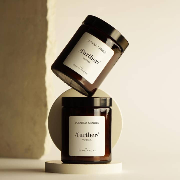 VEGETABLE WAX CANDLE THE OLPHACTORY VERBENA 135g for wholesale by SEVENREEDS