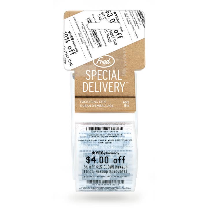 Special Delivery - RECEIPT - Printed Packing Tape for wholesale by Fred & Friends