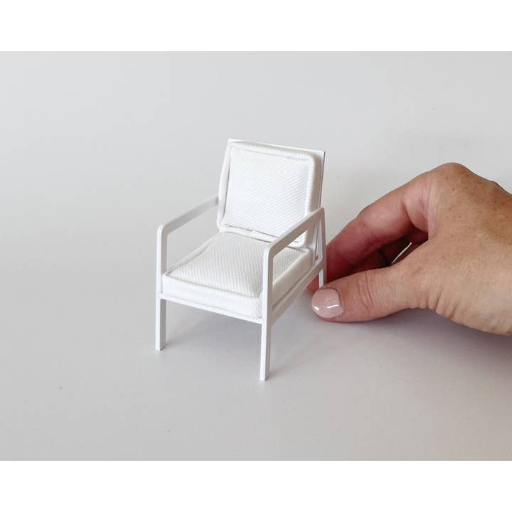 Miniette – wholesale Doll accessory kit – Kids – Modern Dollhouse Armchair4