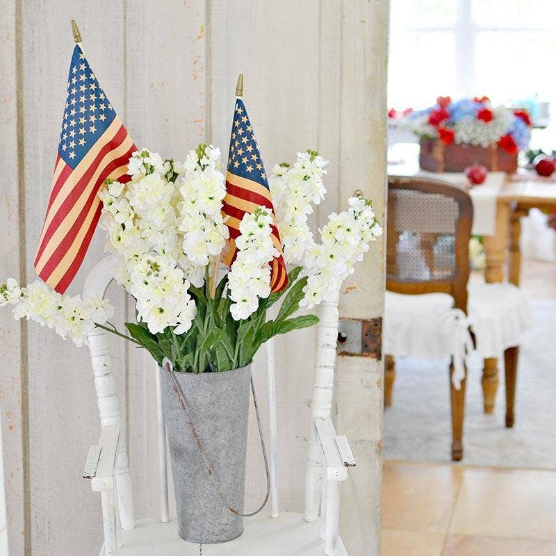 Factory Direct Craft – Engroshandel Flag – Te-farvet look amerikansk pindeflag - Vælg størrelse3