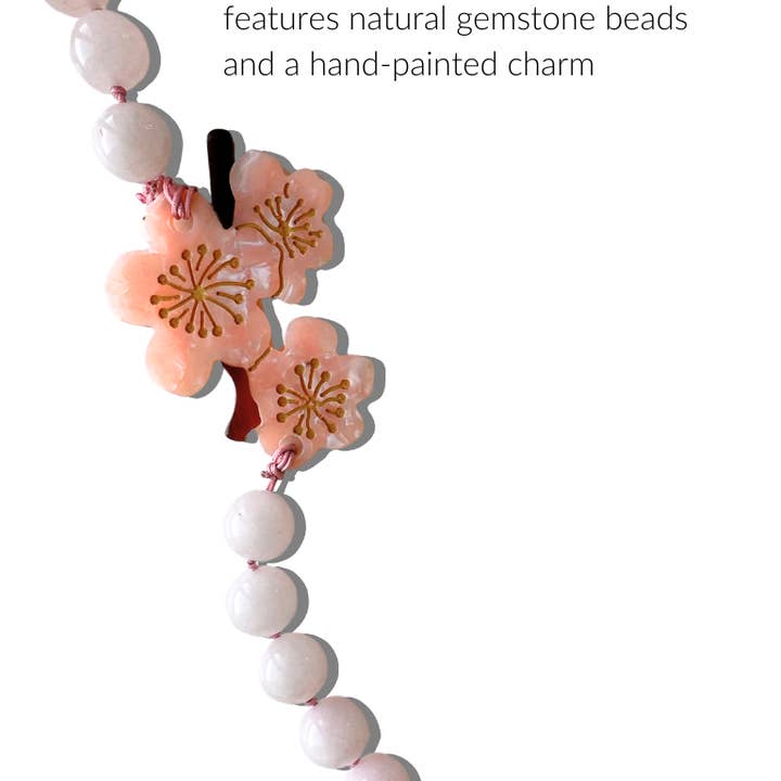 Solar Eclipse - Wholesale Phonecase Strap - Hand-painted Cherry Blossom Gemstone Bracelet Phone Chain2