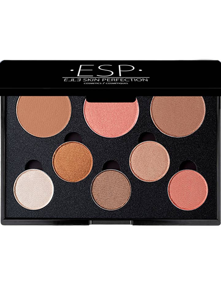 Paleta de 8 pozos: bronceador, contorno, sombras de ojos para venta al por mayor de Elle Skin Perfection - ESP Cosmetics