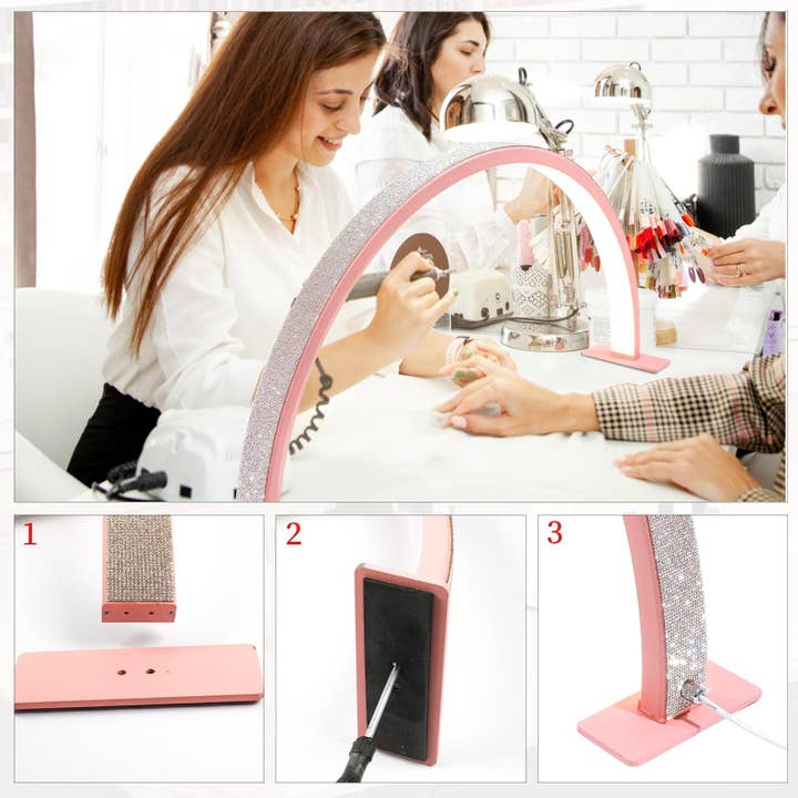 WHITE DIAMOND Half Moon Light Nail Lamp for Lash Eyelash Extension, Tattoo for wholesale on Faire21