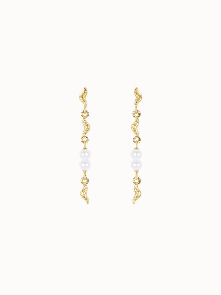 Blaine Earrings - Gold Plated for wholesale by Nava Copenhagen