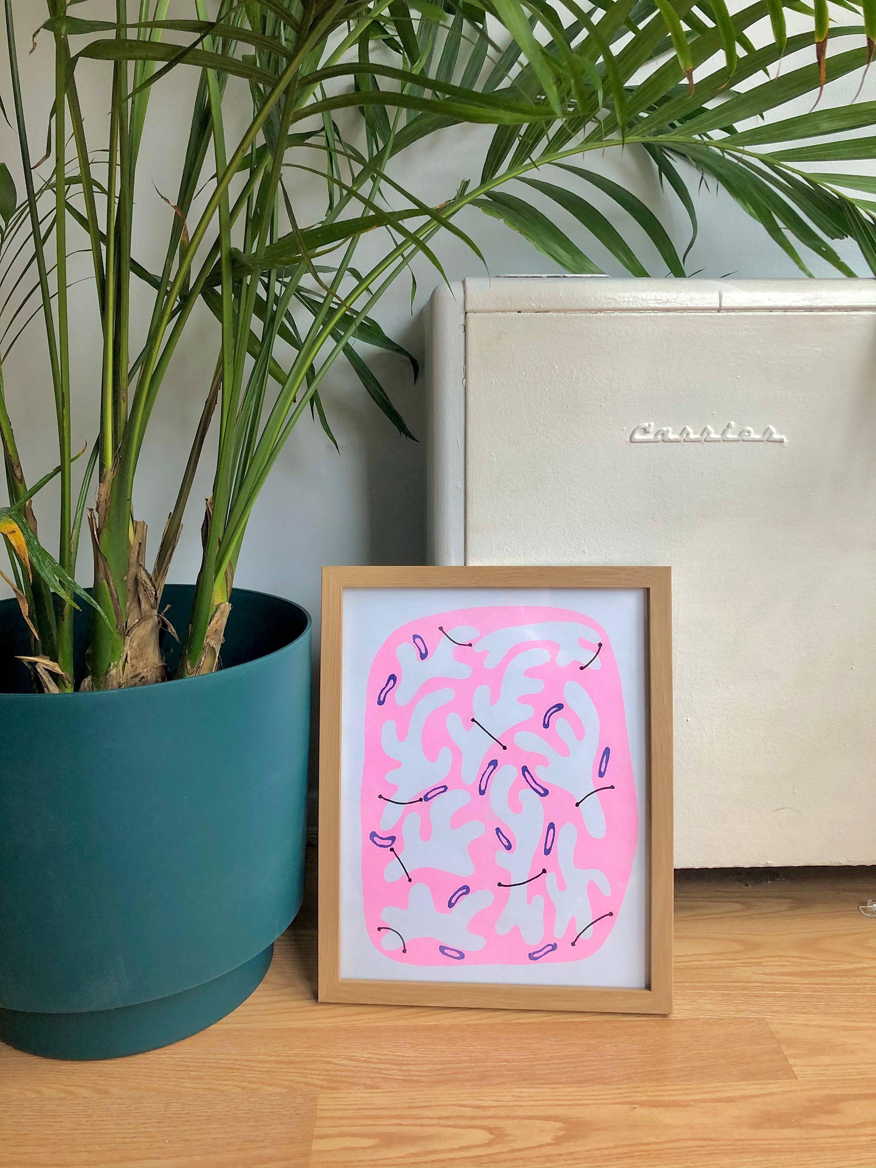 Potato Bread Press - Wholesale Art Print - Cloud Risograph Print1