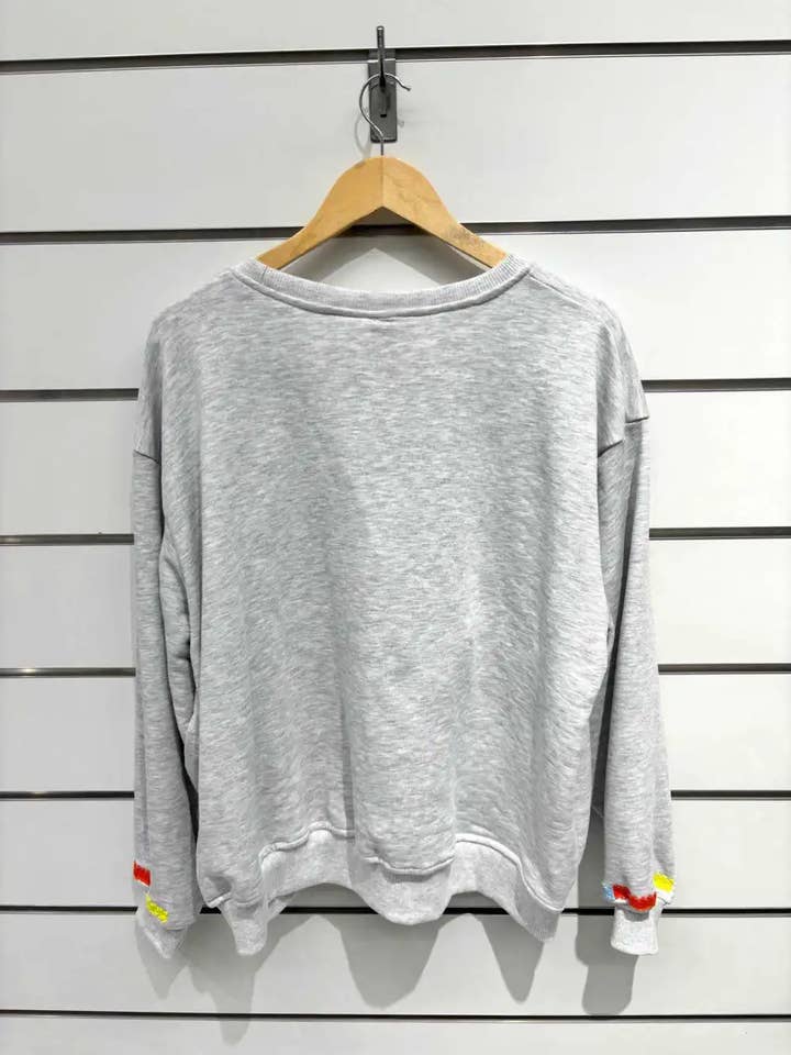 Chilli Girl Collection – wholesale Sweatshirt - Dam – Sweatshirt med rund hals och smileymotiv6