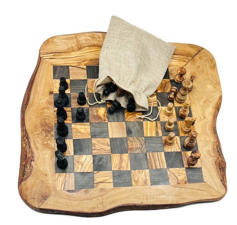 Bearthy - Wholesale Board Game - Olive Wood Handmade Large Unique Chess Board Gift4