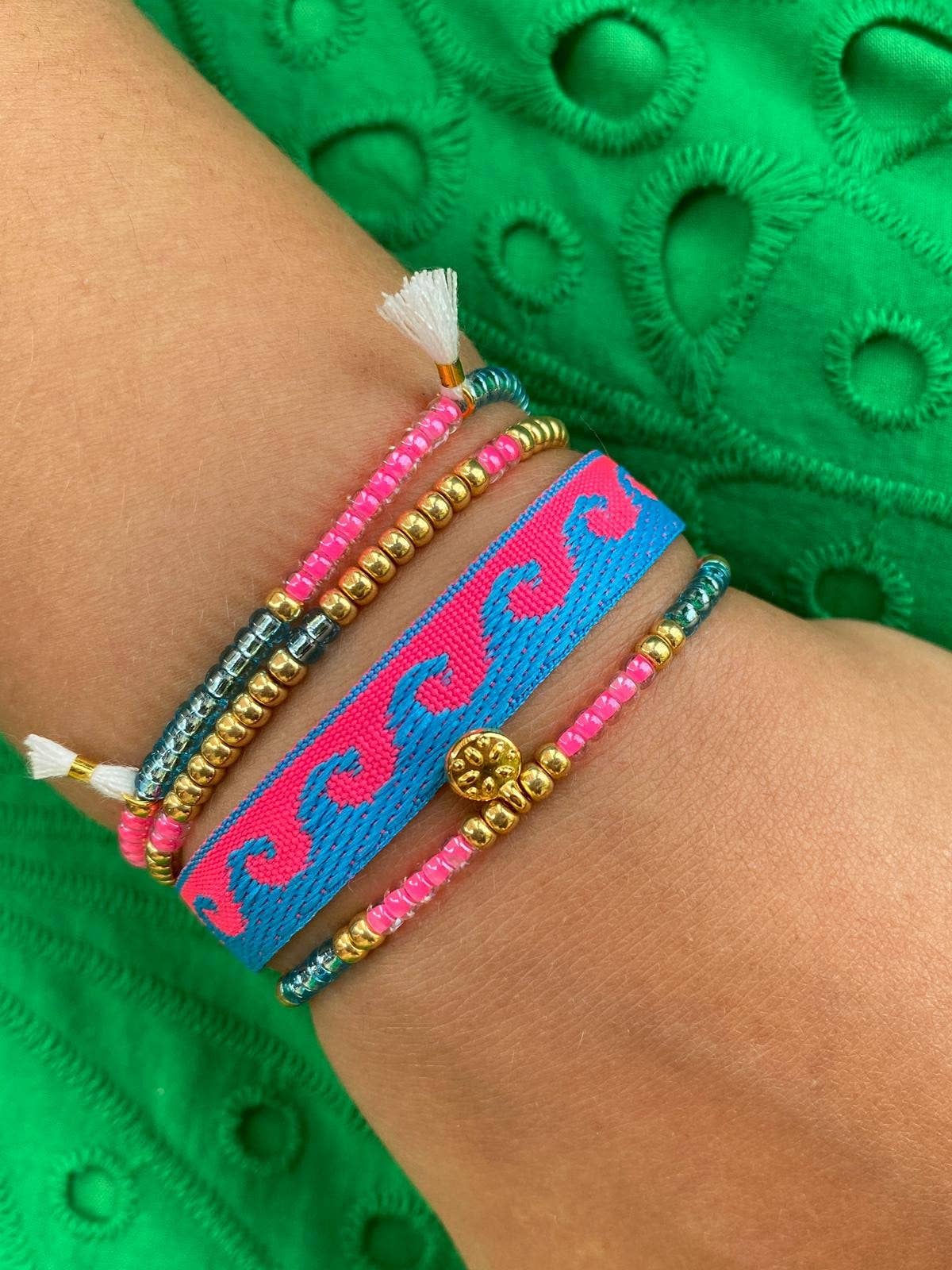 Sansira Jewelry - Wholesale Woven/Braided Bracelet - Text ribbon bracelet4