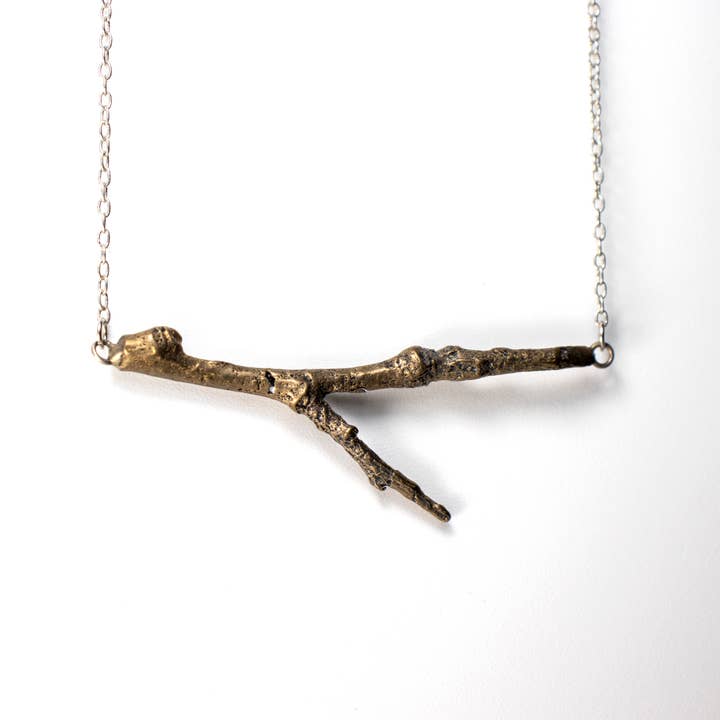Twig Necklace for wholesale by tree trunk arts