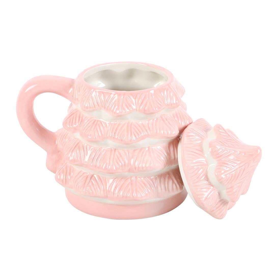 Something Different Wholesale - Wholesale Coffee Mug - Pink Christmas Tree Shaped Mug4