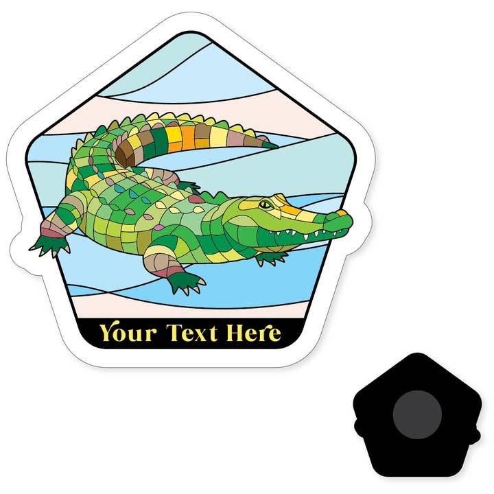 Morris Magnets - Wholesale Magnet - Magnet - Stained Glass Aligator2