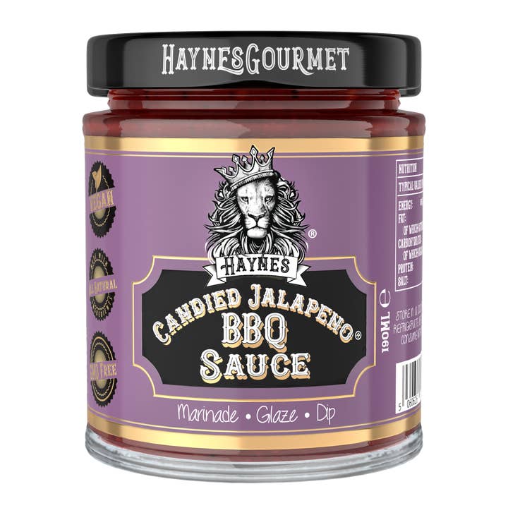 Haynes Candied Jalapeno BBQ Sauce, the Perfect Burger Sauce for wholesale by Haynes Gourmet UK