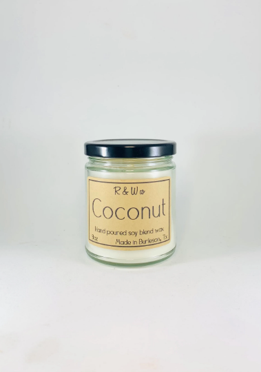 R&W Company LLC - Wholesale Jar/Filled Candle - Coconut Candles0