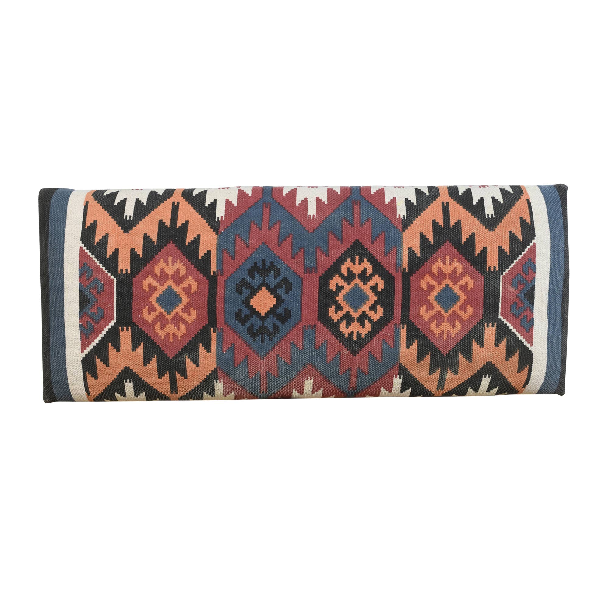 LR Home - Wholesale Bench - Handcrafted Bohemian Accent Bench – Mango Wood & Cotton2