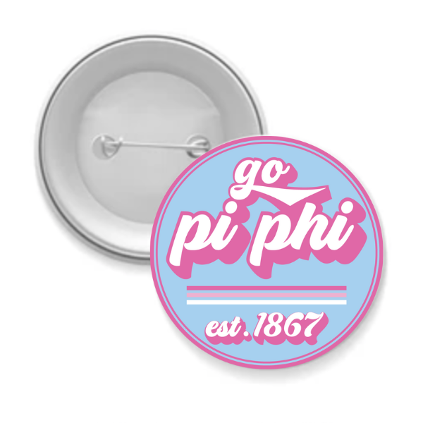 Sarahndipity Shop - Wholesale Lapel Pin/Button - Sorority Button - Go Design17