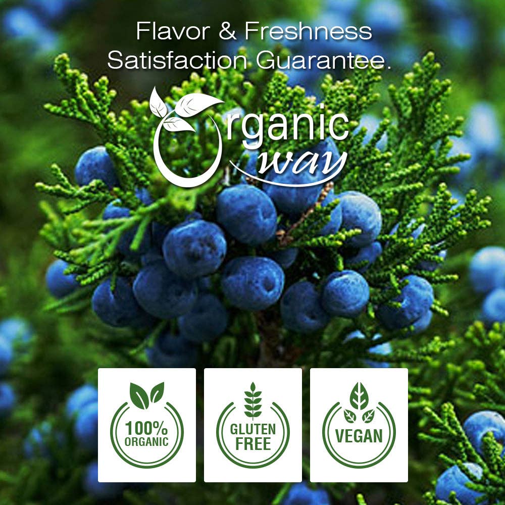 Organic Way LLC - Vendita all'ingrosso Erbe aromatiche - Bacche di Ginepro Intere (Juniperus communis) - Raccolta Selvatica Europea | Certificato Kosher | Crudo, Vegano, Non OGM e Senza Glutine | Certificato USDA | Origine - Albania7