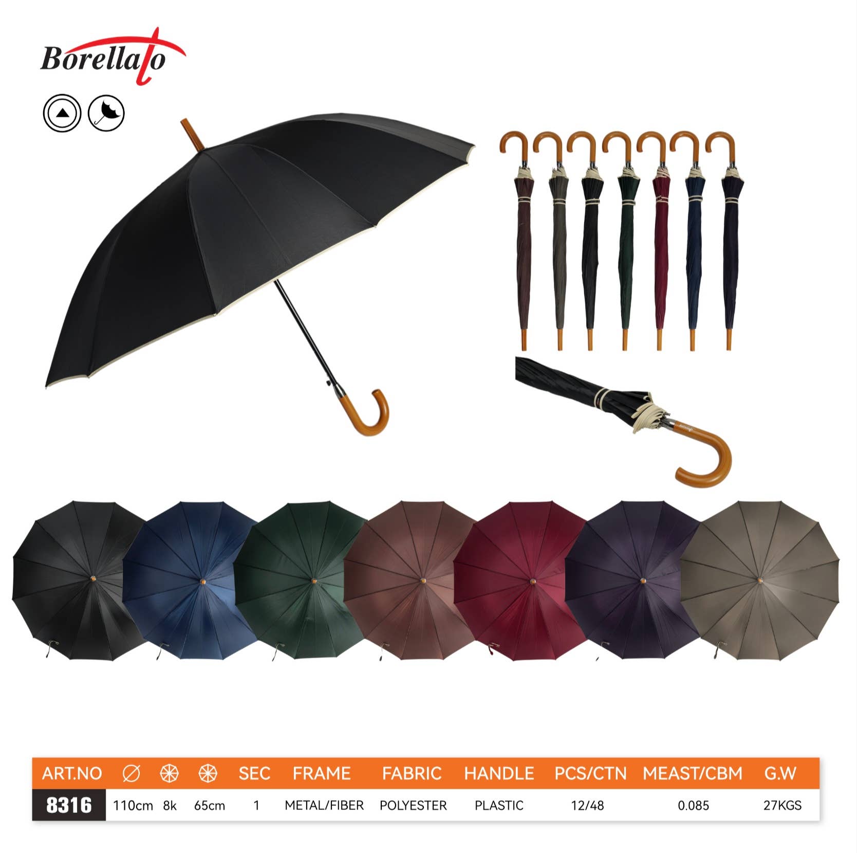 mixed LARGE AUTOMATIC UMBRELLAS for wholesale on Faire