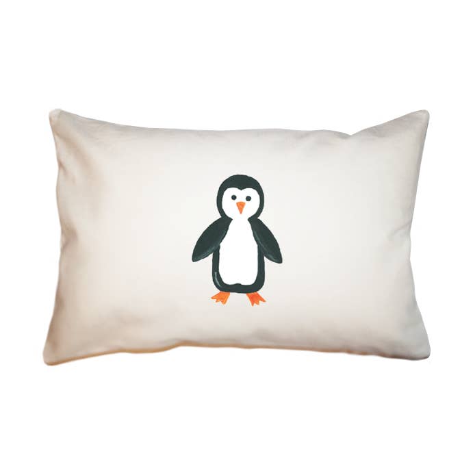 penguin large rectangle pillow for wholesale by Tina Labadini Designs