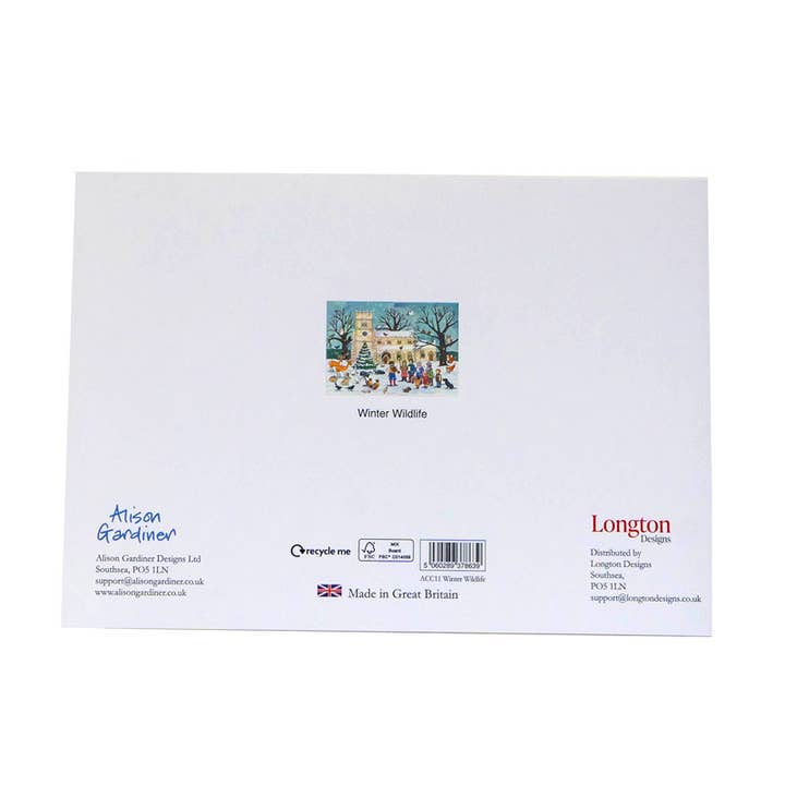Alison Gardiner Designs - Wholesale Advent Calendar - Winter Wildlife Christmas Advent Calendar Card1