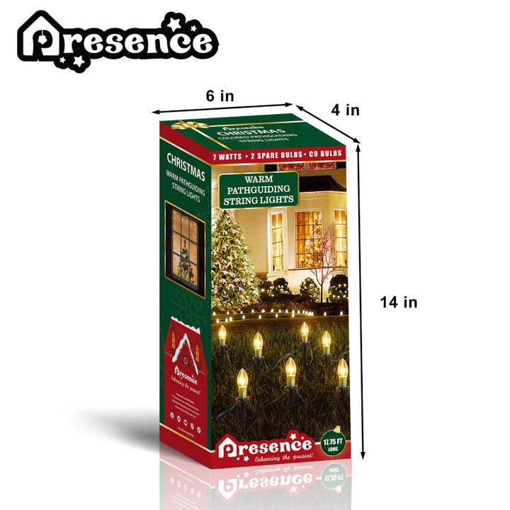 Fun Little Toys - Wholesale Outdoor/Lawn Light - 2 Packs of 12-Bulb C9 LED Pathway Christmas Lights