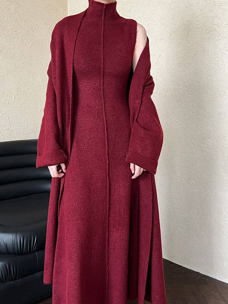 Marayn - Wholesale Dress - Women's - 2025 NEW Luxe Knit Dress Set AutumnWinter Style0