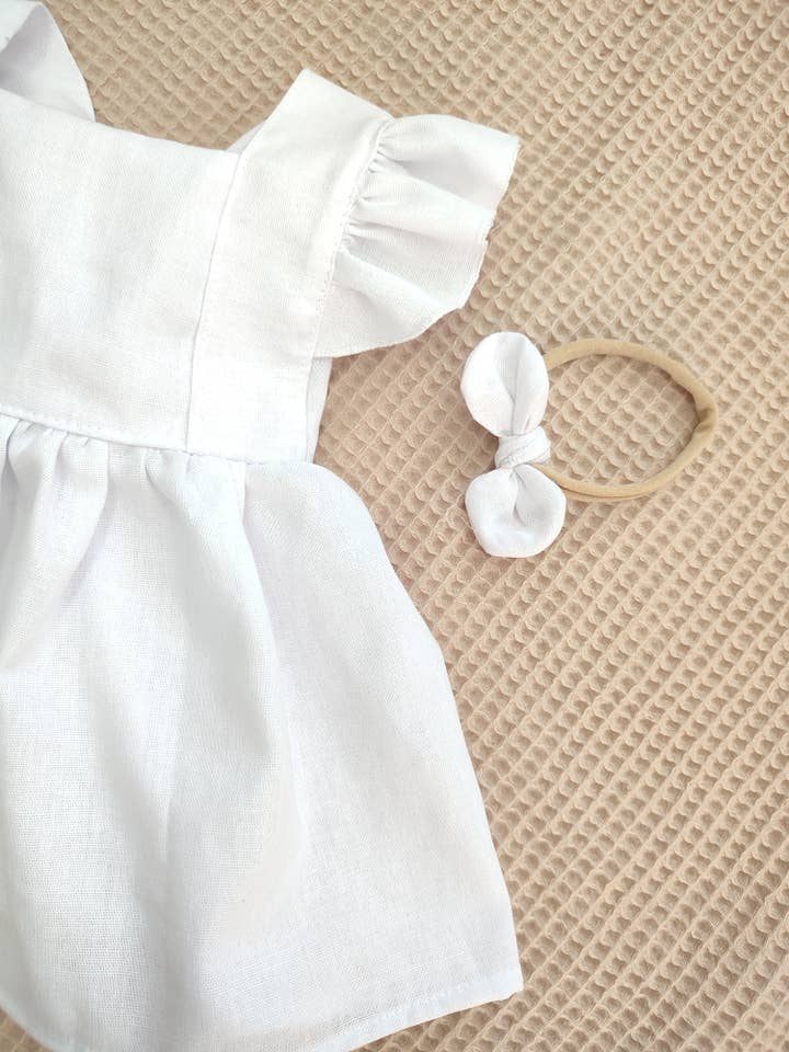 Petiteaude - Venta al por mayor Vestido - Niños - Vestido de delantal de bautizo para niña con flores de primavera y verano para niñas3