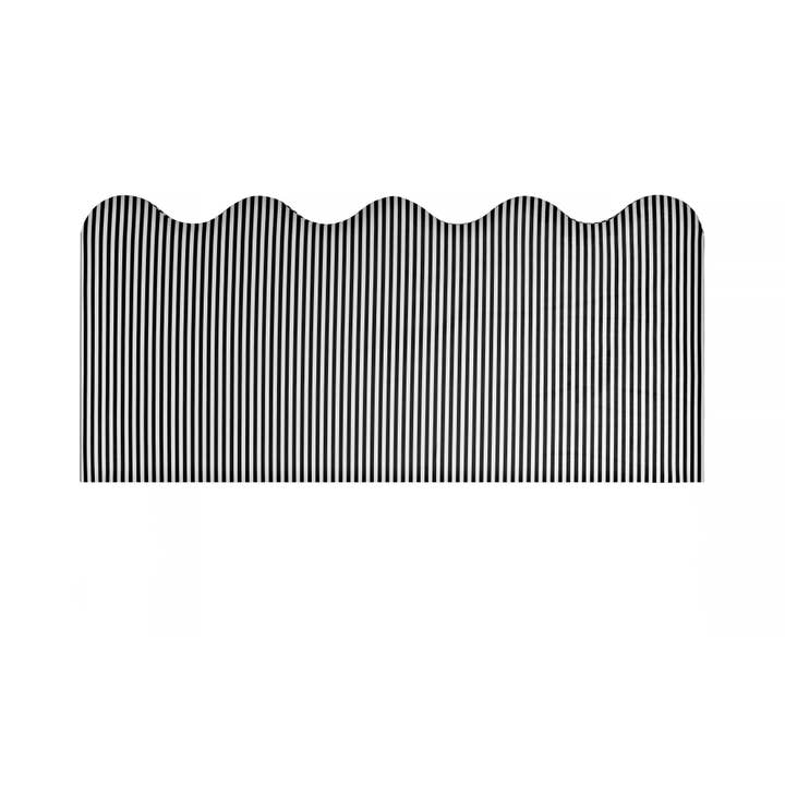 Really Nice Things - Wholesale Headboard - Wavy headboard with black and white stripes 160x73.5cm