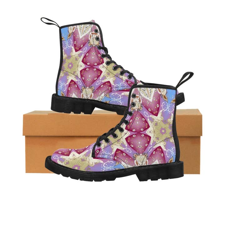 Lavender 1 Martin Stiefel für Damen für den Großhandel von SkyeCreative Art