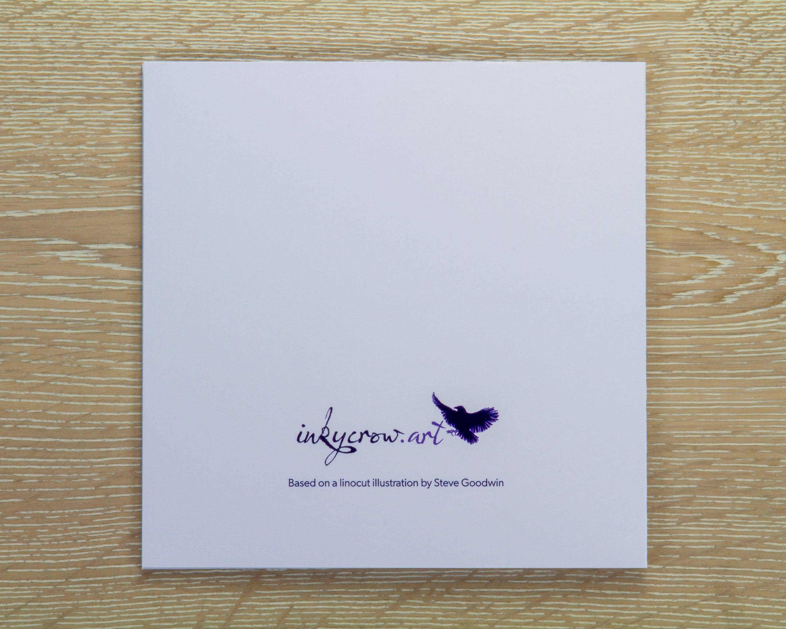 InkyCrow Art - Vente Carte de vœux classique - Carte de vœux Land Rover1