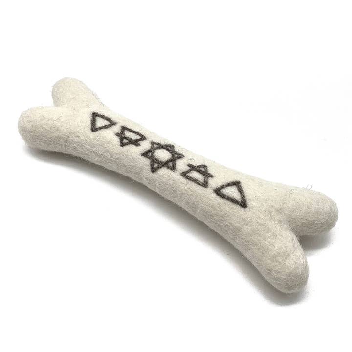 Wooliie - Wholesale Pet Toy - Dog - Alchemy Elements Bone - Handmade All-Natural Wool Dog Toy4