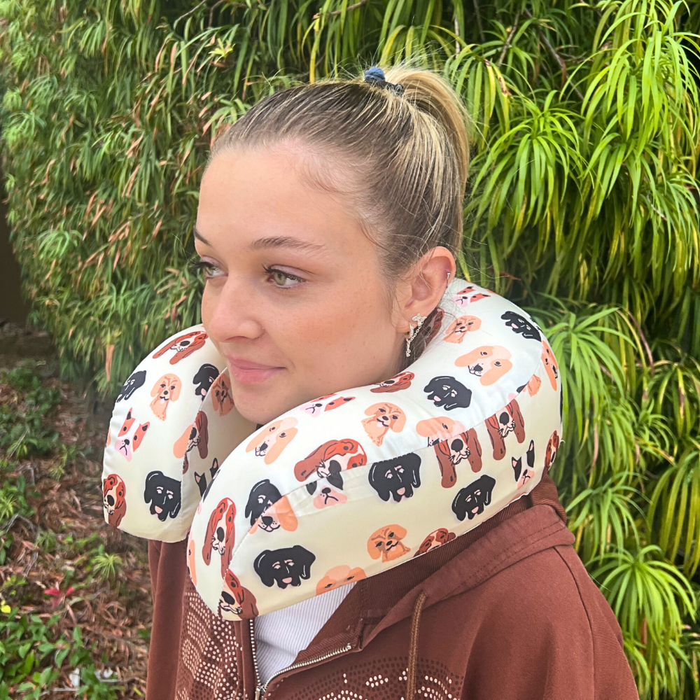 Hang Accessories - Venta al por mayor Cojín de viaje - Almohada cervical de espuma viscoelástica satinada20