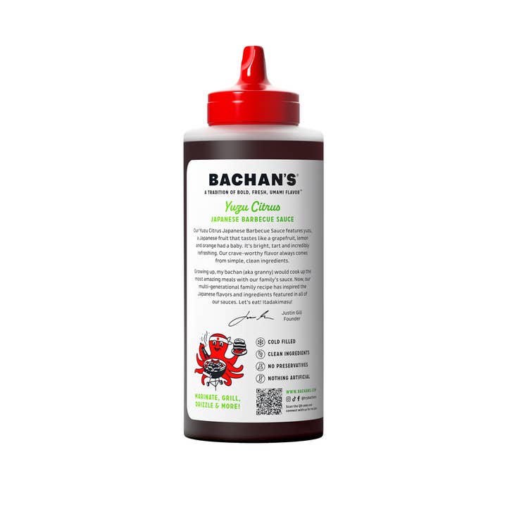 Bachan's - Wholesale BBQ Sauce - Yuzu Citrus Japanese Barbecue Sauce, 17oz1