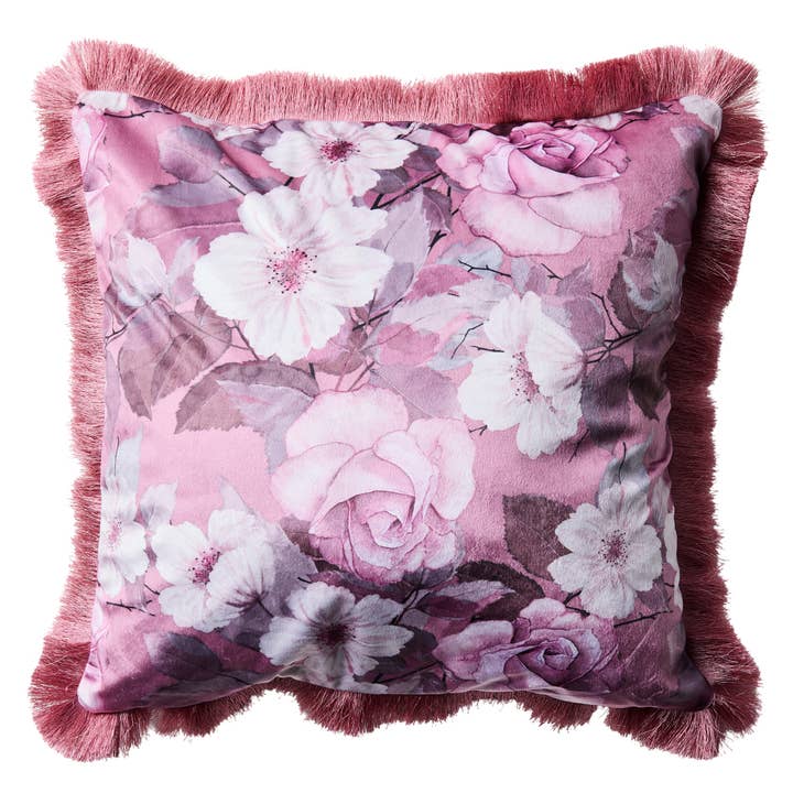 BUTTERFLY - ROSA KISSEN MIT BLUMENMUSTER für den Großhandel von Novità Home