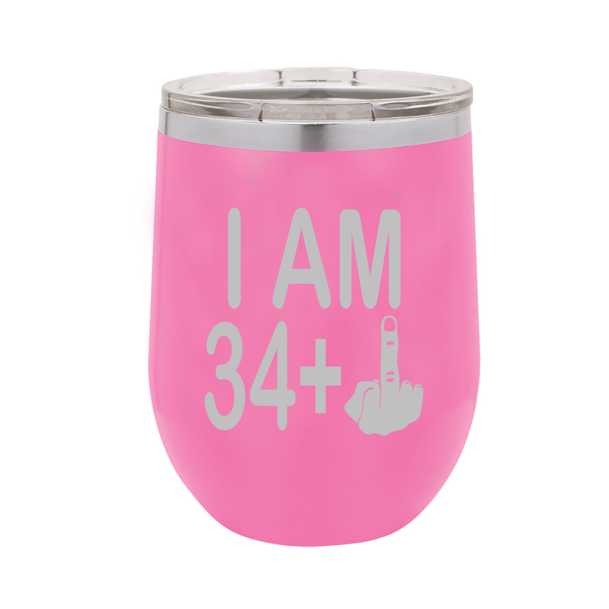Calm Down Caren - Wholesale Insulated Mug/Tumbler - I am 34 + Middle Finger Polar Wine Tumbler - 35th Birthday3
