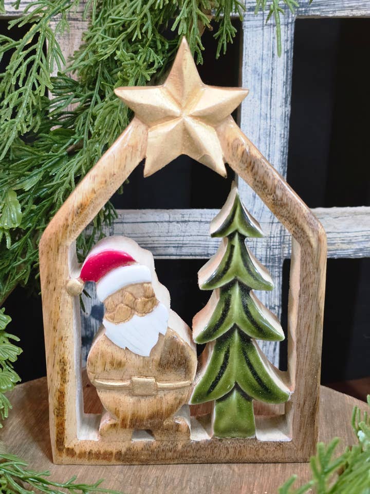Sanctuaire du Père Noël 8x5 po pour la vente par Wholesale Home Decor