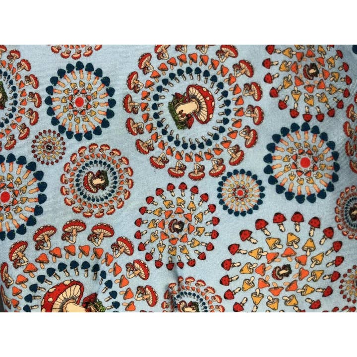 Gypsy Rose - Wholesale Skirt - Women's - Cotton Mushroom Burst Print Utility Wrap Skirt