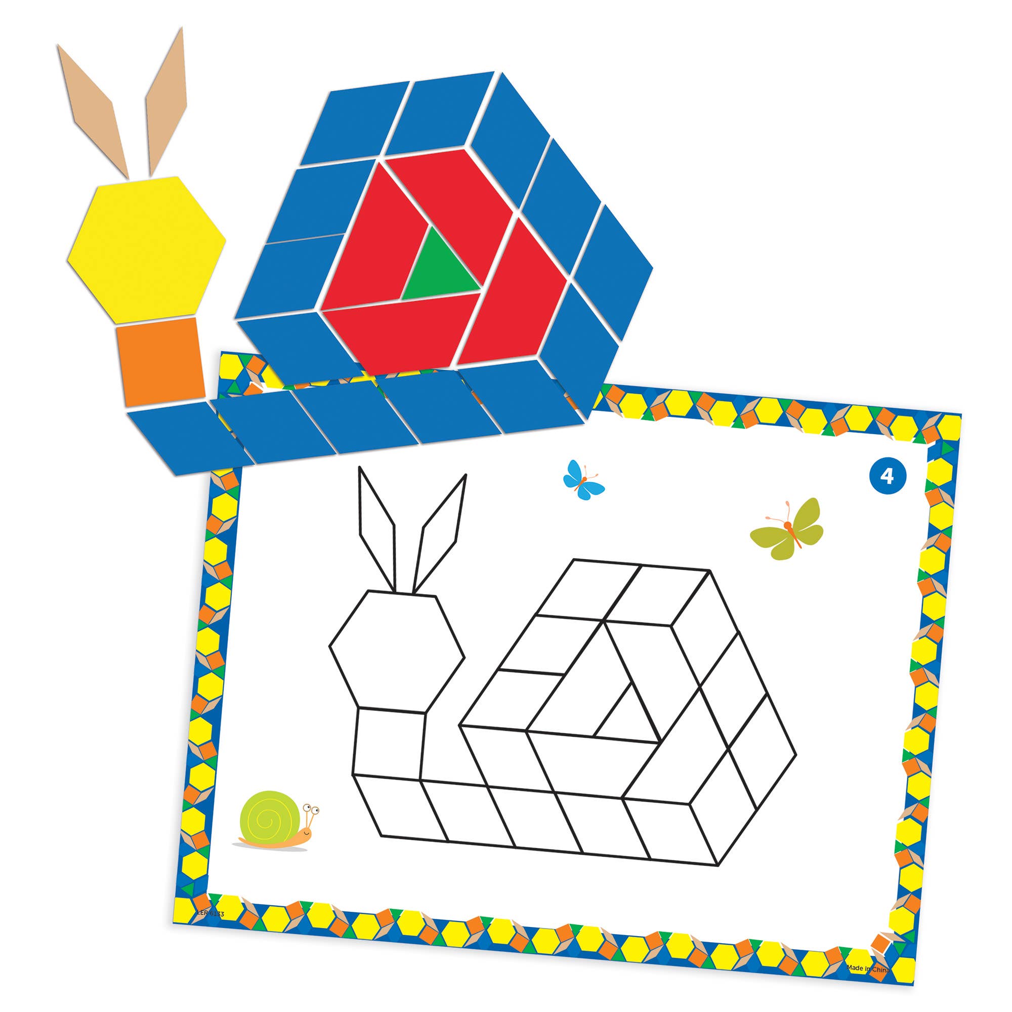 Learning Resources - Vente Lot de jouets – enfant - Ensemble d'activités Pattern Block2