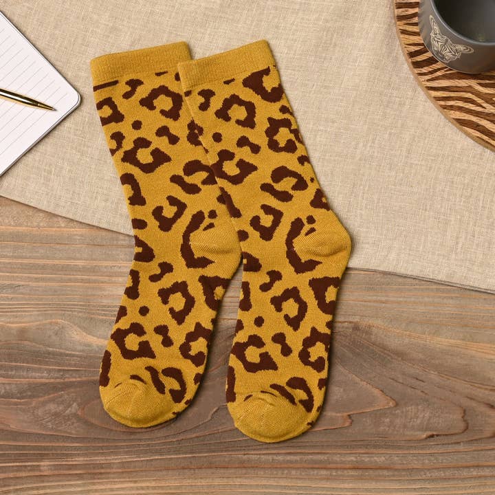 **MULTI 12** Calzini in Bambù e Policotone Naturecraft Cheetah Sabbia per la vendita all'ingrosso da parte di WIDDOP and Co.