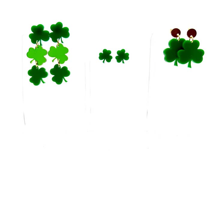 Shamrock Earrings for wholesale by Fox & Flock