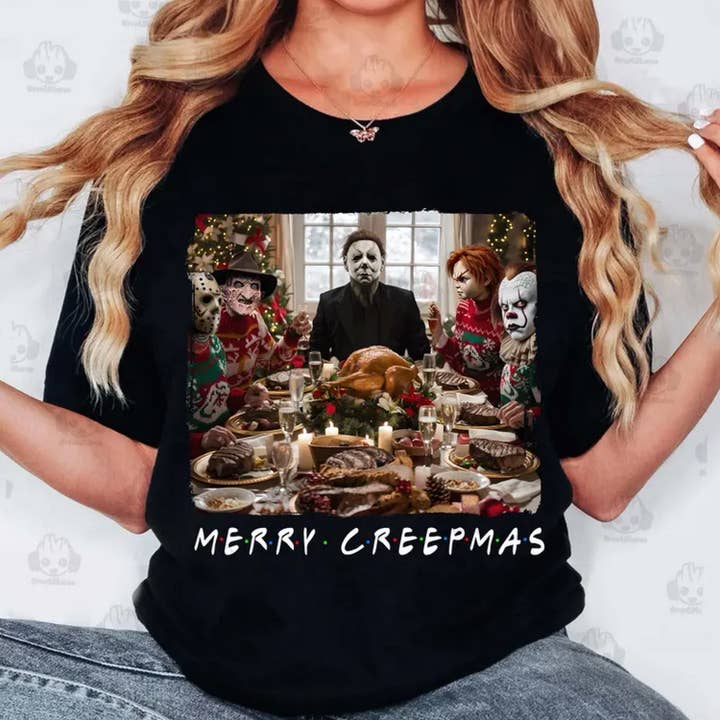 Merry Creepmas Shirt, Halloween Christmas Shirt, Christmas M for wholesale by OneStopSapphireShop