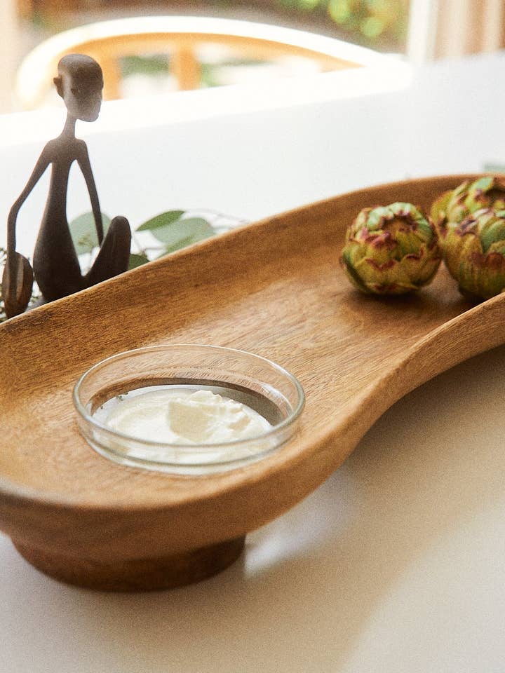 Mango Wood Chip and Dip Set for wholesale by UKILI