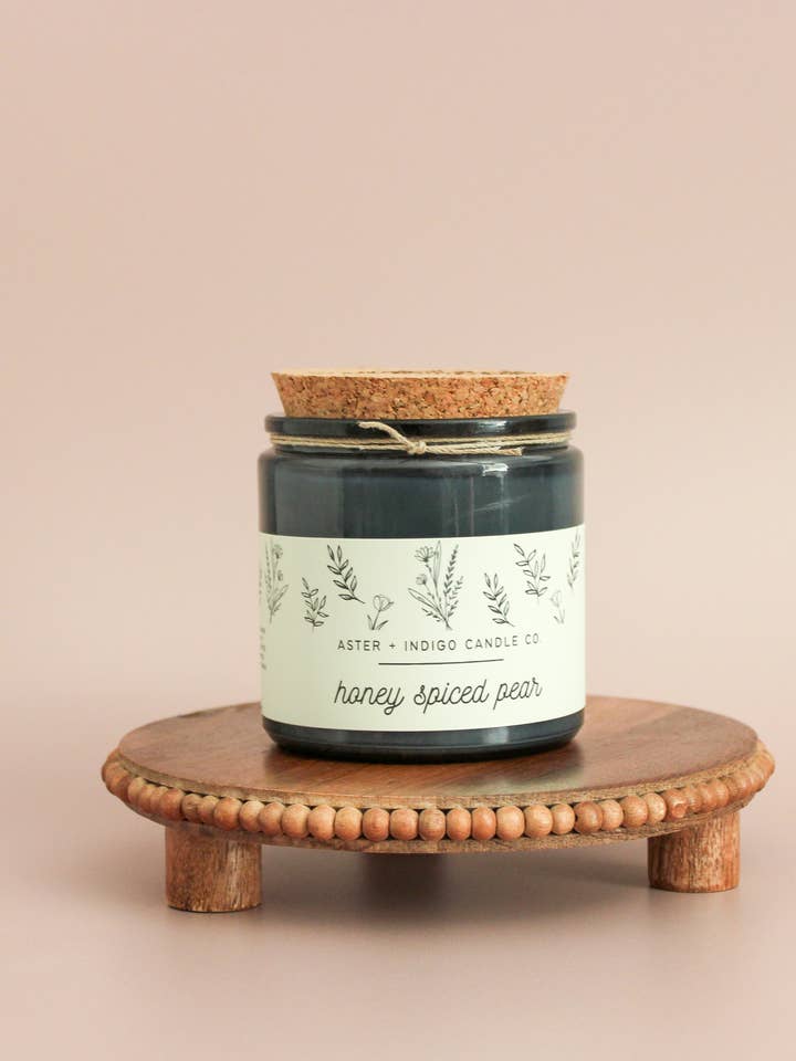 Honey Spiced Pear | Soy Candle for wholesale by Aster + Indigo Candle Co.
