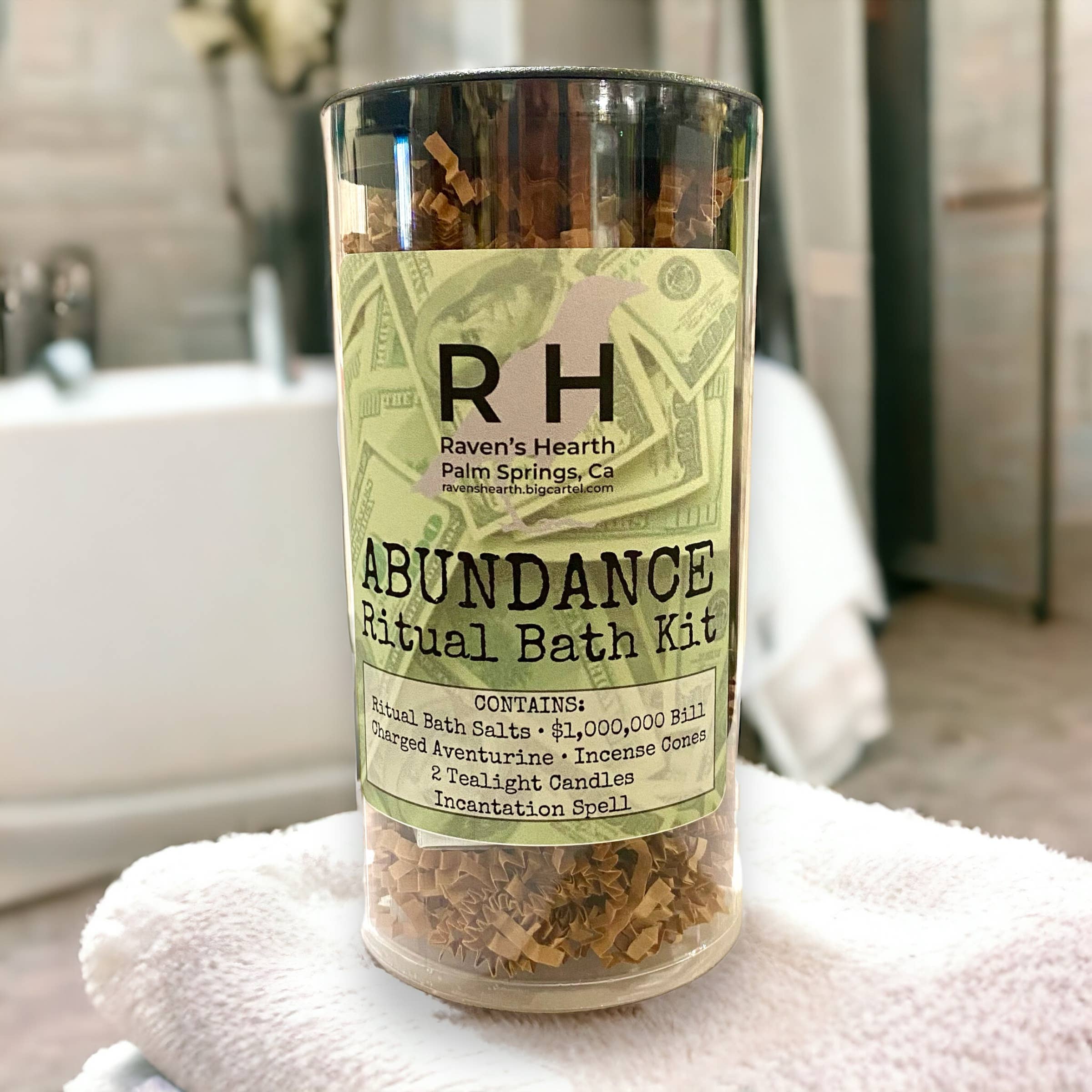 Raven’s Hearth - Vendita all'ingrosso Attrezzatura per meditazione - Kit da Bagno Abbondanza | Prosperità | Regalo Unico2