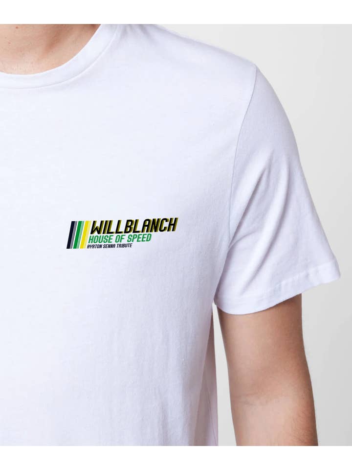 WILLBLANCH - Wholesale Screen Printed T-Shirt - Men's - AYRTON SENNA TEE1
