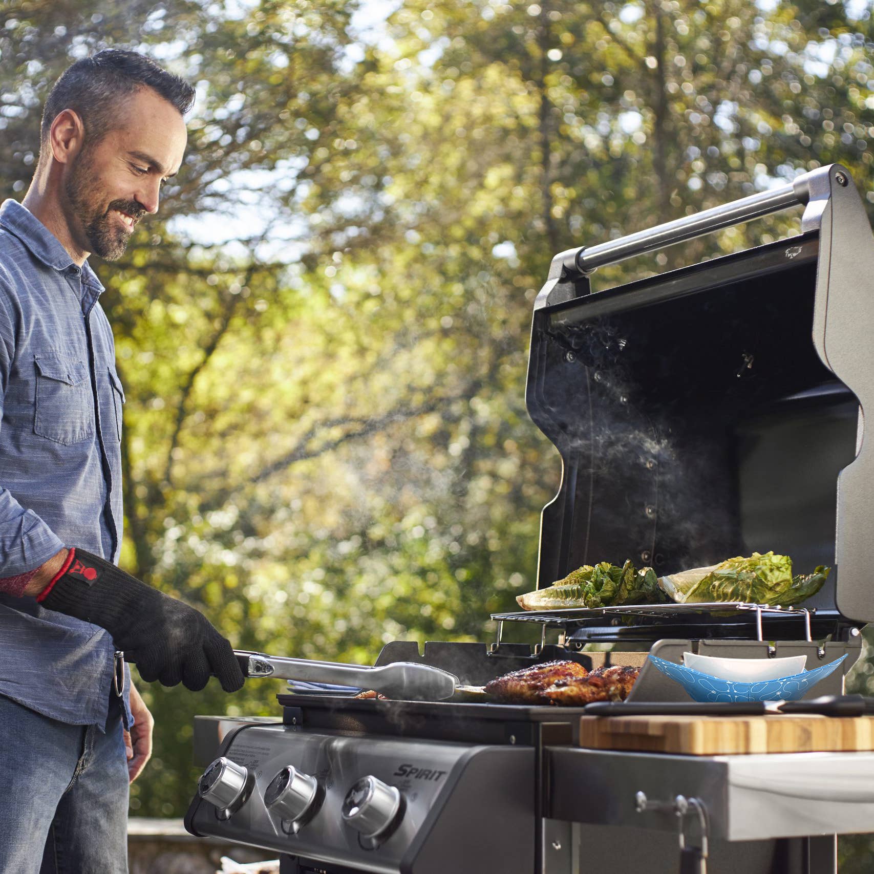 Shawn Sargent Designs - Vendita all'ingrosso Guanti da forno/Presine - Jax - Supporto per microonde, colore blu2