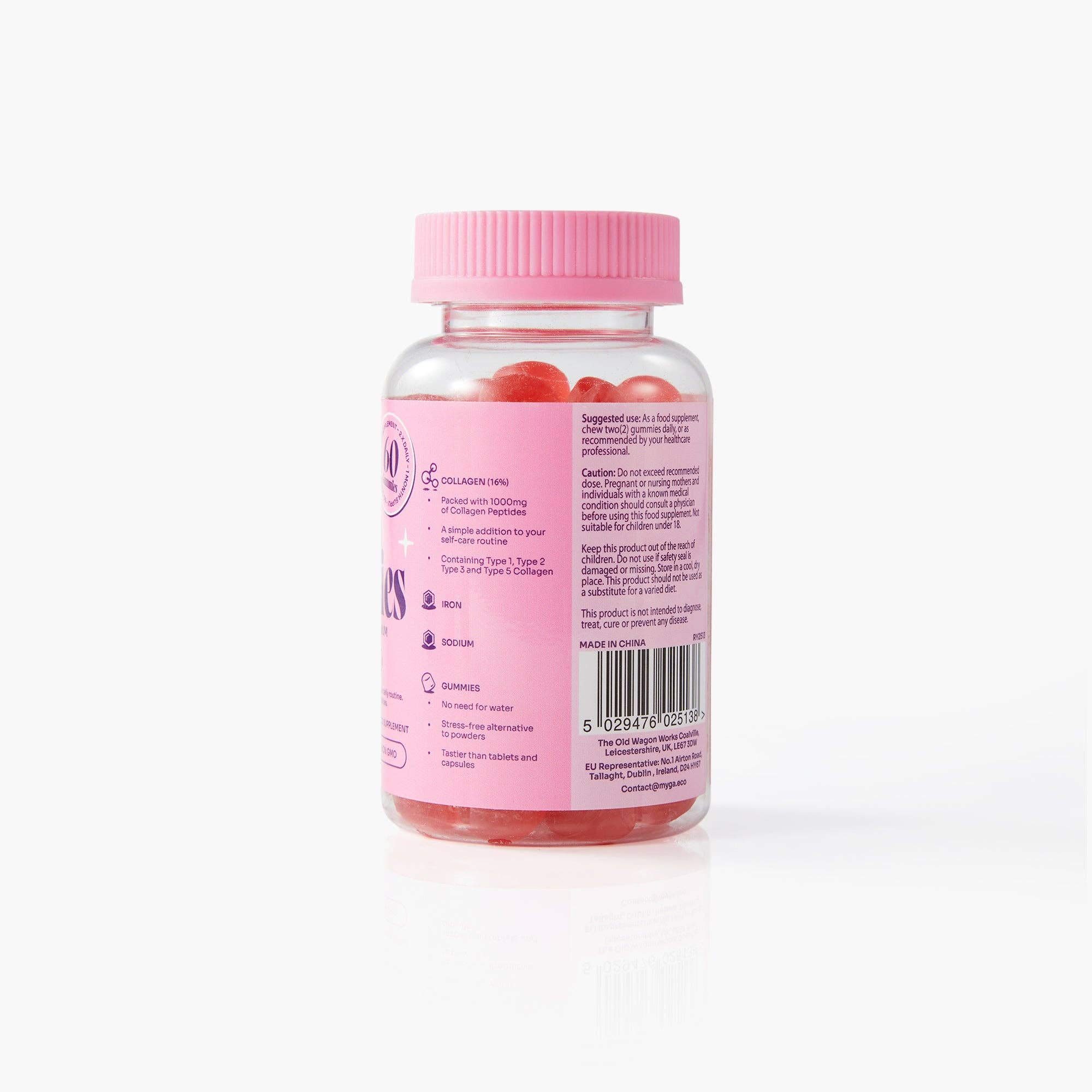 Myga - Wholesale Oral Supplement/Vitamin - Myga Collagen Gummies – Strawberry Beauty & Energy Boost1